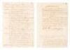 Manuscript regulations/license for holding a slave auction, valid for two years