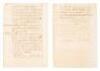 Manuscript regulations/license for holding a slave auction, valid for two years - 2