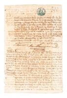 Manuscript listing of slaves for sale in Cuba