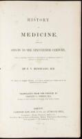 History of Medicine, from its Origin to the Nineteenth Century