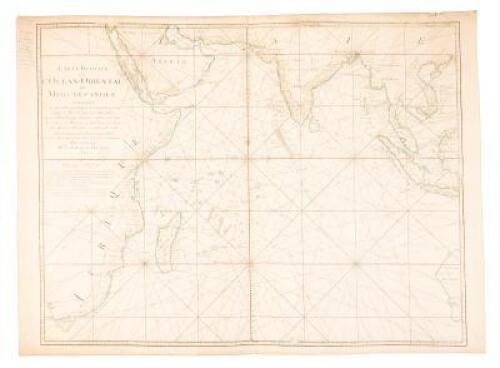 Carte Reduite De l'Ocean-Orientale ou Mers Des Indes Contenant Les Costes d'Afrique, depuis le Cap de Bonne Espce. jusqu'a La Mer Rouge, et celles d'Asie, depuis la Mer Rouge, jusqu'aa Canton en Chine...