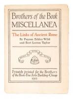 Brothers of the Book Miscellanea: The Links of Ancient Rome