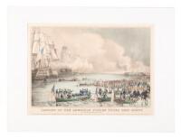 Landing of the American Forces under Genl. Scott at Vera Cruz March 9th. 1847