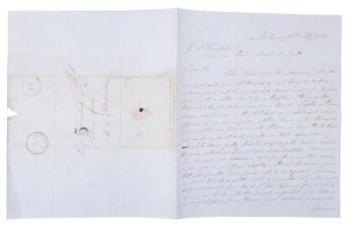 Accused British Jewish slave trader writes from Africa to America on the eve of Civil War