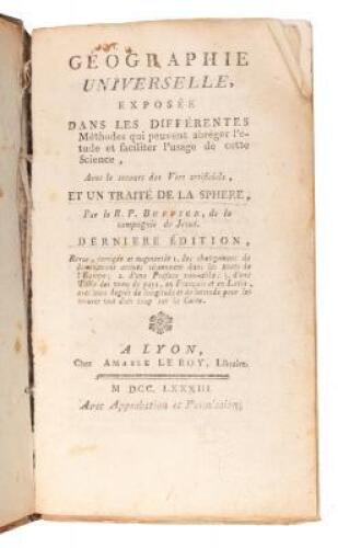 Geographie Universelle...et un Trait&eacute; de la Sphere