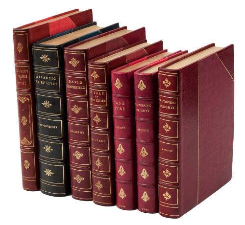 Seven finely bound works