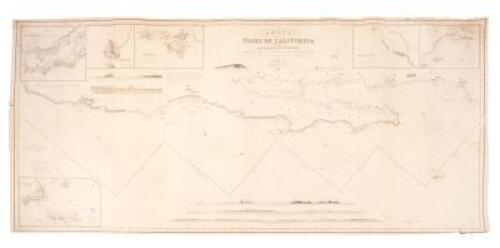 Chart of the Coast of California from San Blas to San Francisco Drawn Chiefly from the Spanish Surveys, the Charts of Vancouver, etc. The Whole Much Improved by Recent Observations made by English and French Naval Officers