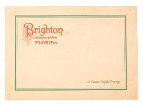 Brighton: Nature's Gift to Florida. A Curtiss-Bright Property (wrapper title)