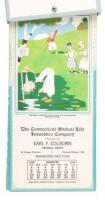 Monthly Golf Lessons - set of 12 lessons on 12 calendar cards 1929-30