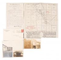 Map, typed report & photographs relating to an oil field in Kern County California