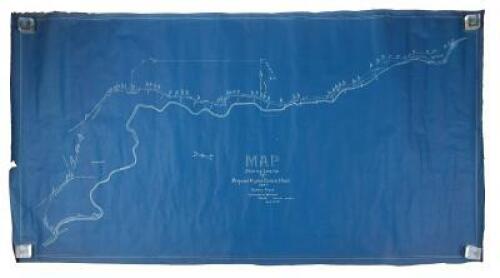 Map Showing Location of Proposed Hydro-Electric Plant on Carbon River, Carbonado and Melmont, Wash., J.D. Browen Jr. Engineer Scale 1" = 500'