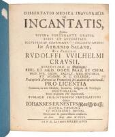 Dissertatio Medica Inavgvralis [Inauguralis] De Incantatis