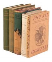 Five volumes of H.G. Wells