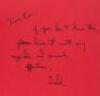 Red Wagon - inscribed - 2