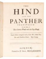 The Hind and the Panther ransvers'd to the Story of the Country Mouse and the City Mouse