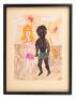 Large double-sided original painting by Charles Bukowski