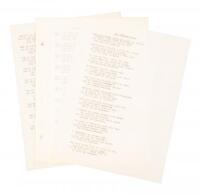 Twenty-five typed poems - most signed in ink by George Sterling