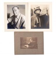 Three photographs of H.G. Wells - one inscribed