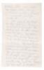 Nine page manuscript letter from Jane Cooney Baker, Charles Bukowski's early muse