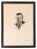 Drypoint etching of Theodore Roosevelt