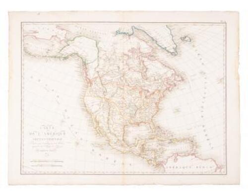 Carte de l'Amerique Septentriole Dressée pour l'intelligence de l'histoire générale des Voyages de La Harpe