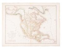 Carte de l'Amerique Septentriole Dressée pour l'intelligence de l'histoire générale des Voyages de La Harpe