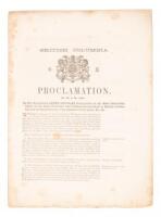 Proclamation by James Douglas as Governor of British Columbia regarding licenses and penalties for distilling spirits