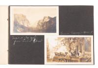 Early 20th century photo album with many shots of Yosemite