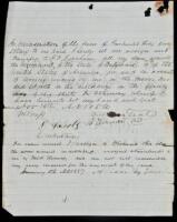 Discharge Paper for a soldier in the "Modoc War" 1856