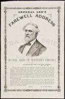 Broadside printing of General Lee's Farewell Address