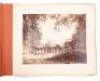 Photograph album with many Yosemite views by C.E. Watkins and others, with imprints of Isaiah W. Taber and others - 2