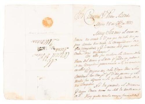 Letter on Mexican political chaos after Iturbide's abdication