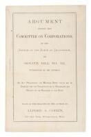 Argument before the Committee on Corporations, of the Senate of the state of California, on Senate bill no. 332, introduced by Mr. Lindsey: An act prescribing the maximum rates which may be charged for the transportation of passengers and freight on the r