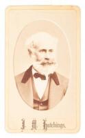 Carte-de-visite photograph portrait of J.M. Hutchings, pioneer promoter of the Yosemite