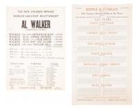 Two promotional boxing broadsides circa 1920s