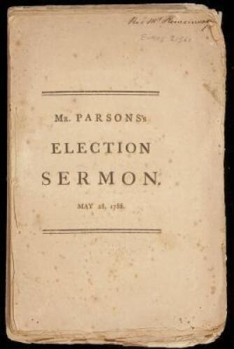 Six late 18th & early 19th century Election Sermons