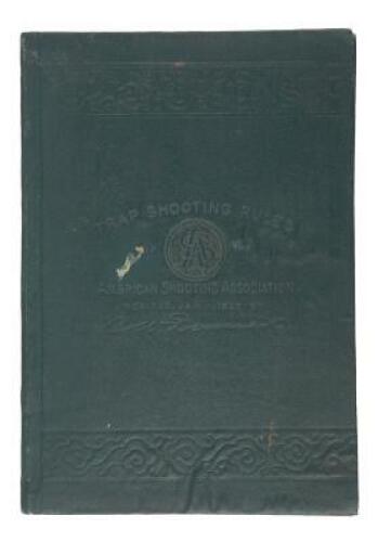 Trap Shooting Rules of the American Shooting Association. Revised Jan. 1, 1893, by C.W. Dimick.