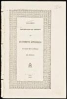 Solemne Distribucion de Premios del Instituto Miterario del Estado Libre y Soberano de Mexico, verificada el dia 10 de Diciembre de 1848