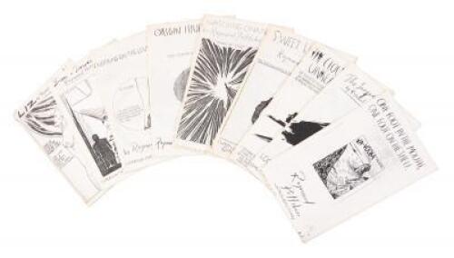 Twenty-one zines by Raymond Pettibon