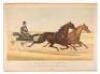 The Celebrated Trotting Mares Maud S. and Aldine, as they Appeared June 15th, 1883. At the Gentlemen's Driving Park, Morisania, N.Y. Driven by their Owner, William H. Vanderbilt, Esq.