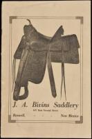 J.A. Bivins Saddlery, 107 East Second Street, Roswell, New Mexico