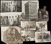 An archive of press photographs of the 1909 Portola Festival, San Francisco