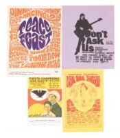 Four illustrated handbills for music events
