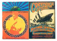 Steve Miller Band [and] Creedence Clearwater Revival at the Fillmore - 1969 double postcard