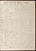 Sacramento Daily Union - approximately 135 issues