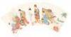 Seven leaves of Japanese woodblock prints