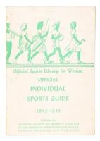 Official individual sports guide: Archery-Fencing-Golf-Riding-Tennis 1942-1943