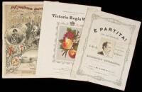 Three pieces of San Francisco Sheet Music, one with photo by Bradley & Rulofson