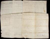 Collection of six early Virginia land deeds