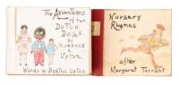 Two miniature illustrated children's books with manuscript text